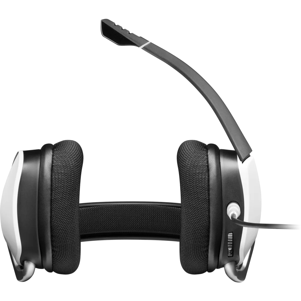 Void RGB - Cuscinetti auricolari di ricambio defean compatibili con cuffie da gioco Corsair Void RGB Elite USB Premium, schiuma ad alta densità con cancellazione del rumore (tessuto nero e grigio