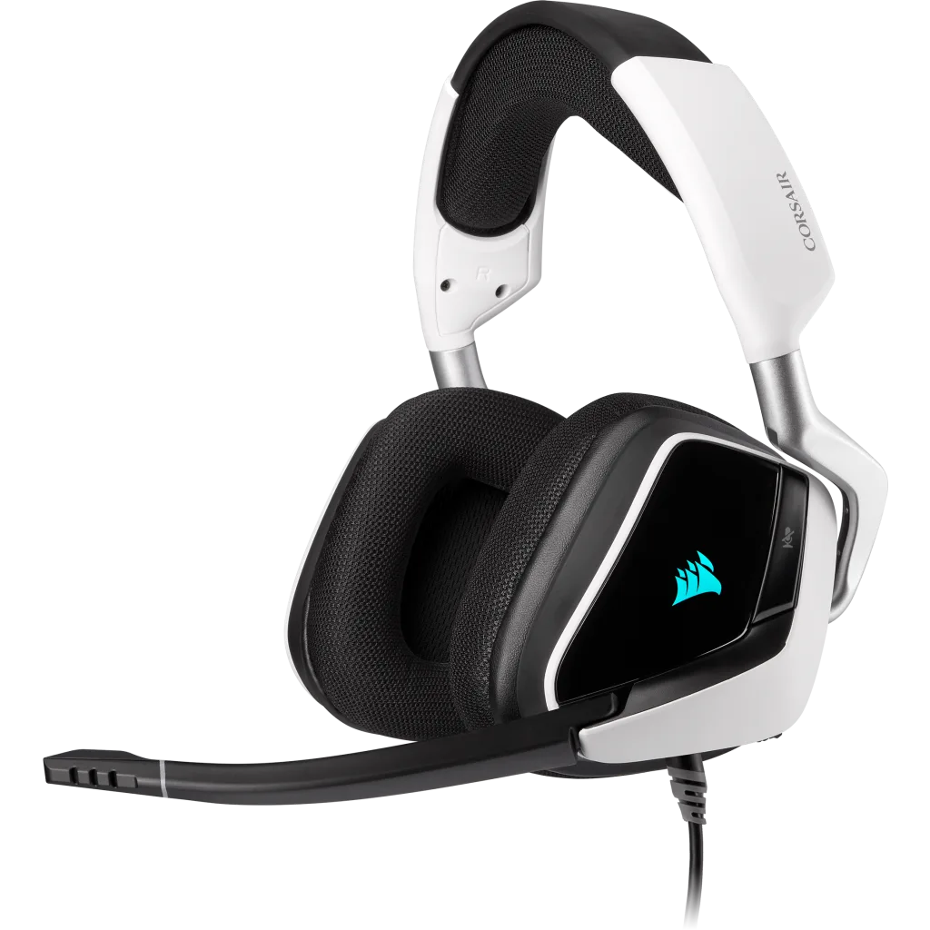 ヘッドホン CORSAIR VOID PRO RGB USB White VOID RGB ELITE USB Premium Gaming Headset with 7.1 Surround Sound