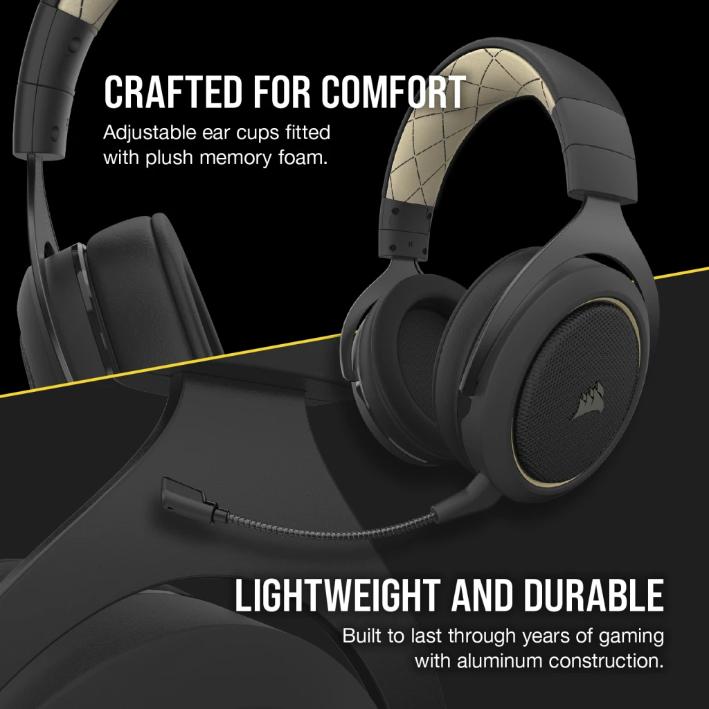 HS70 PRO WIRELESS Gaming Headset — Cream (AP)