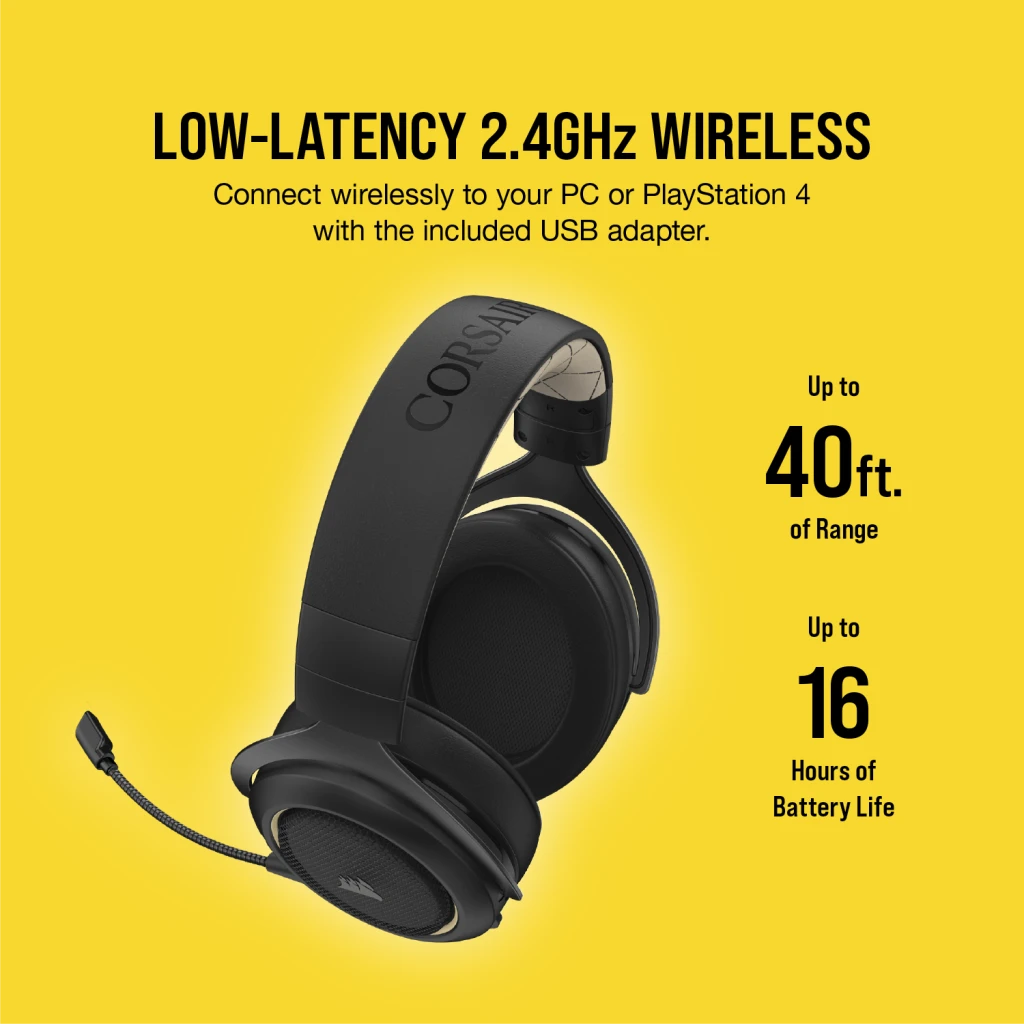 HS70 PRO WIRELESS Gaming Headset Cream