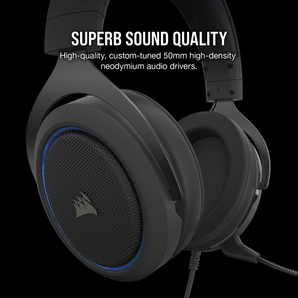 HS50 PRO STEREO Gaming Headset — Blue