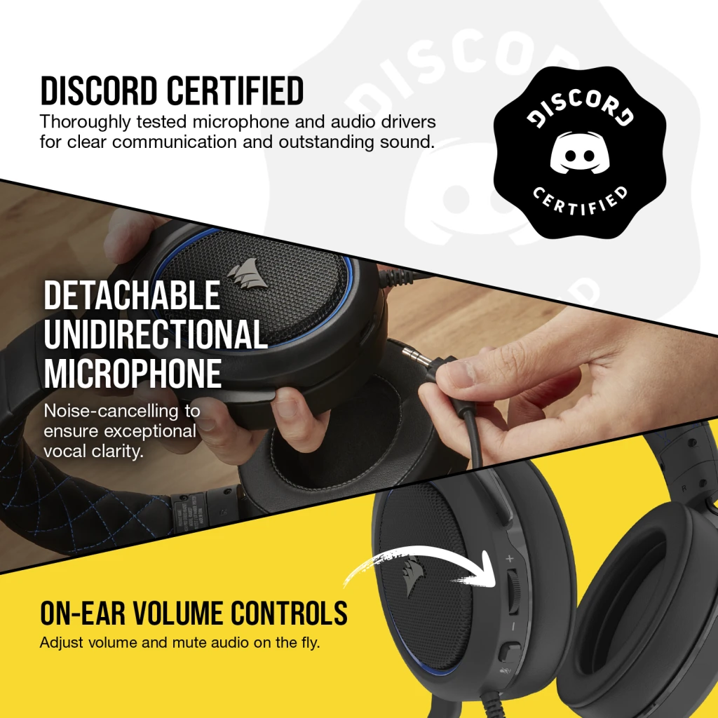 HS50 PRO STEREO Gaming Headset — Blue