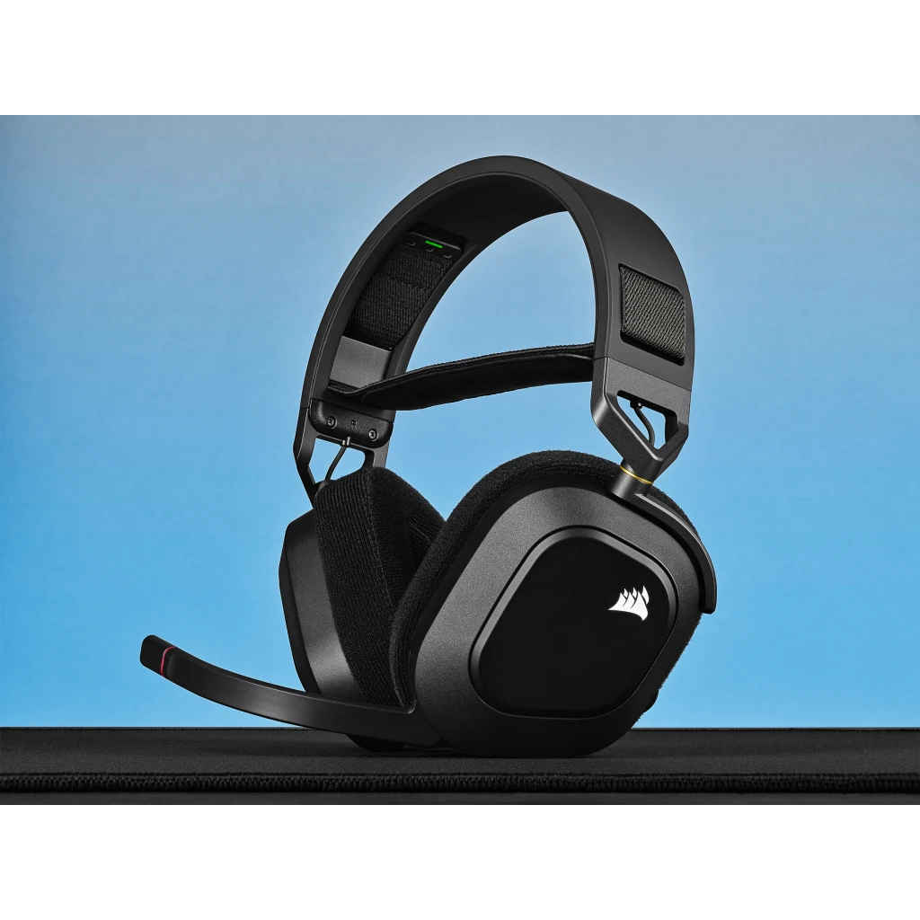  CORSAIR HS80 RGB WIRELESS Multiplatform Gaming Headset - Dolby  Atmos - Lightweight Comfort Design - Broadcast Quality Microphone - iCUE  Compatible - PC, Mac, PS5, PS4 - White : Everything Else