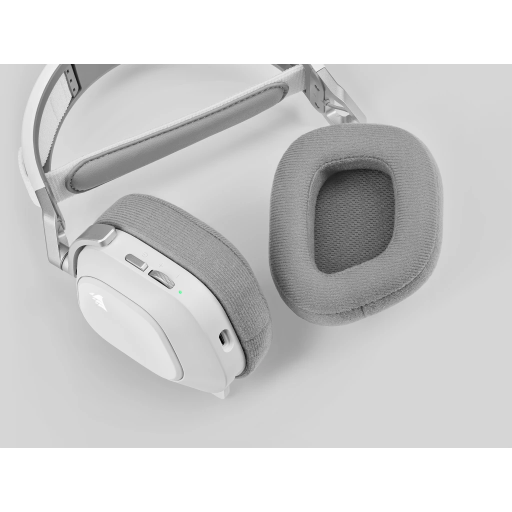 HS80 RGB WIRELESS Premium Gaming Headset with Spatial Audio — White (EU)