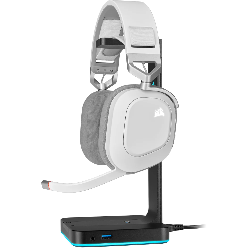 HS80 RGB WIRELESS Premium Gaming Headset with Spatial Audio — Carbon (EU)