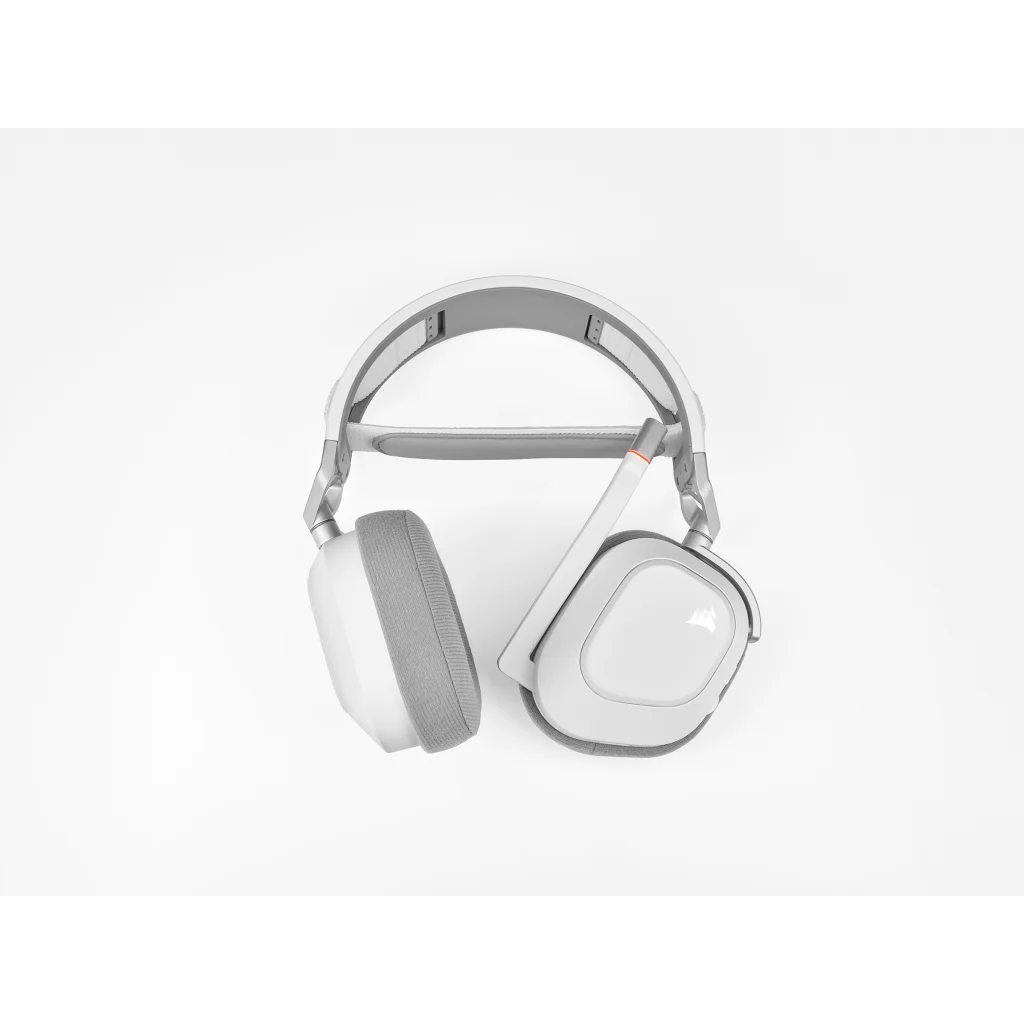 HS80 RGB WIRELESS Premium Gaming Headset with Spatial Audio — White