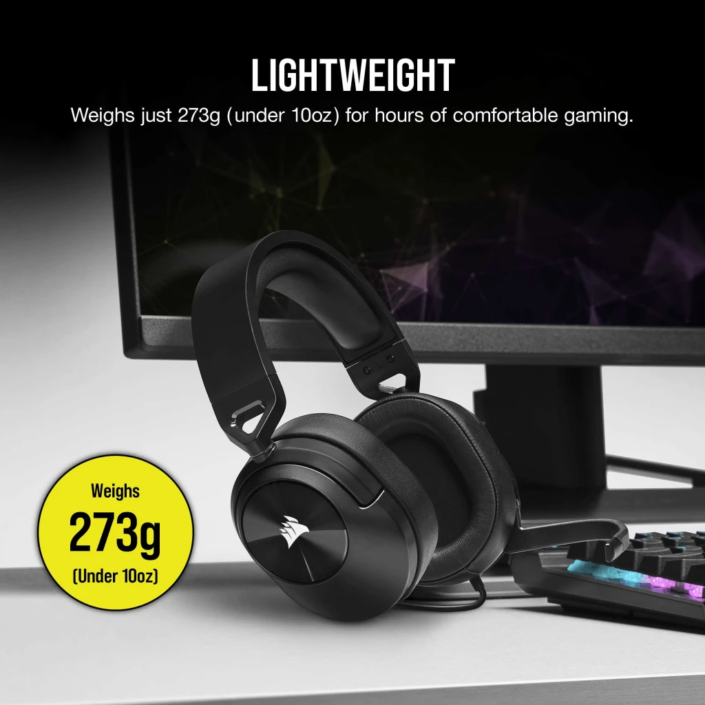 HS55 STEREO Wired Gaming Headset — Carbon (AP)