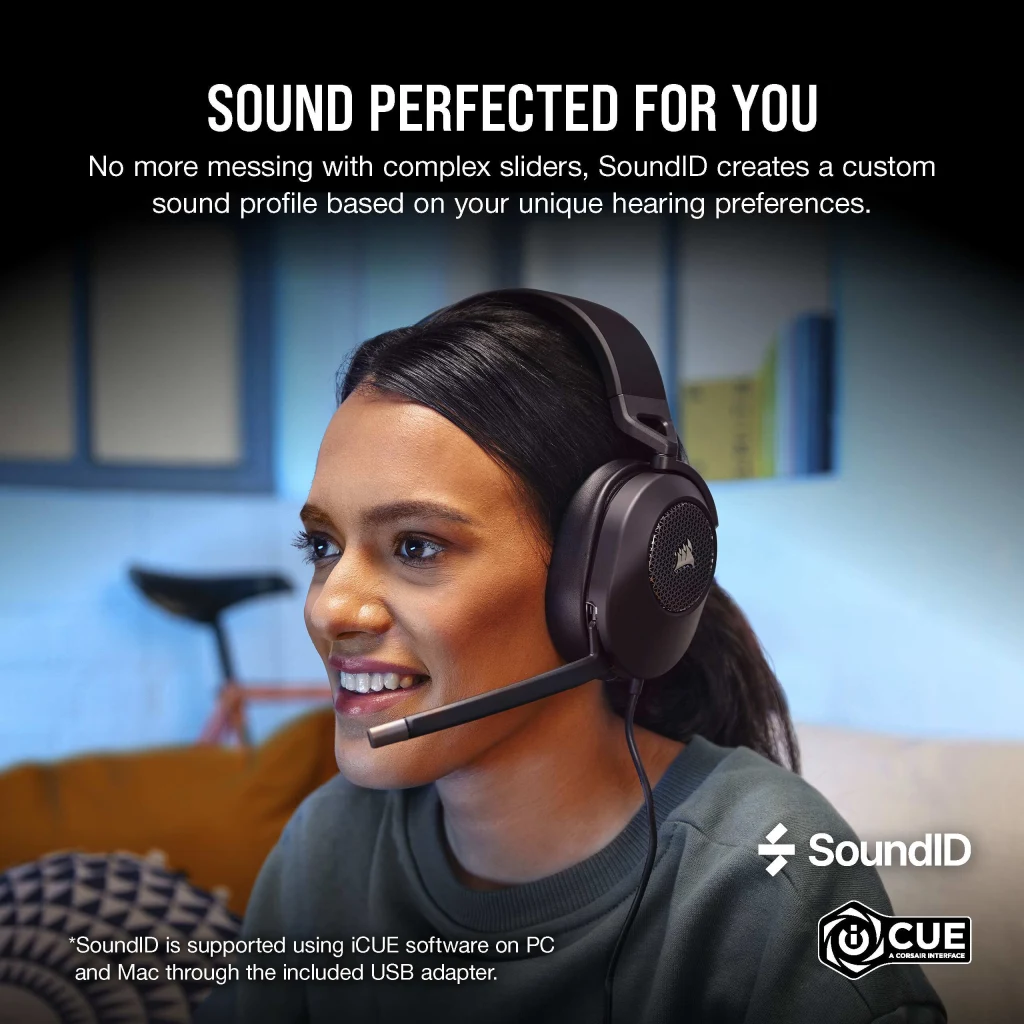 HS65 SURROUND Wired Gaming Headset — Carbon (AP)