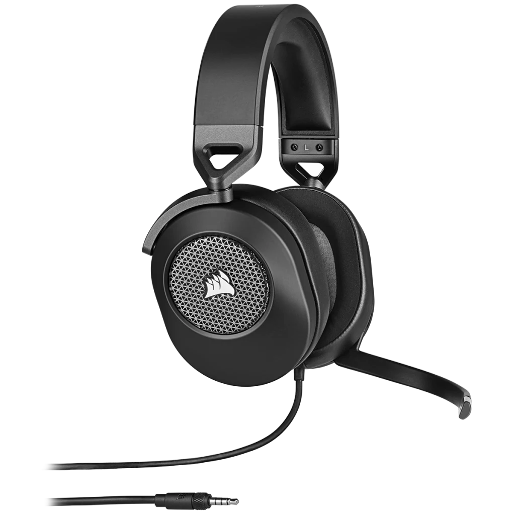 Corsair HS65 SURROUND Gaming Headset, Dolby Audio 7.1 Surround Sound on PC  and Mac, SonarWorks SoundID Technology, Carbon