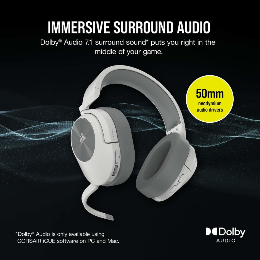 Game One - Corsair HS55 Wireless Dolby Audio 7.1 Surround Sound