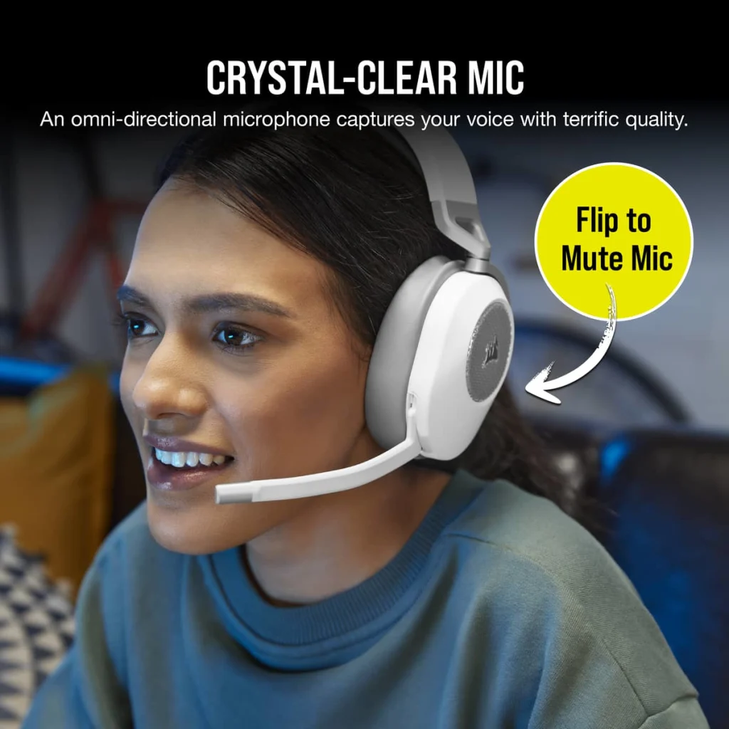 HS65 WIRELESS Gaming Headset — White (AP)