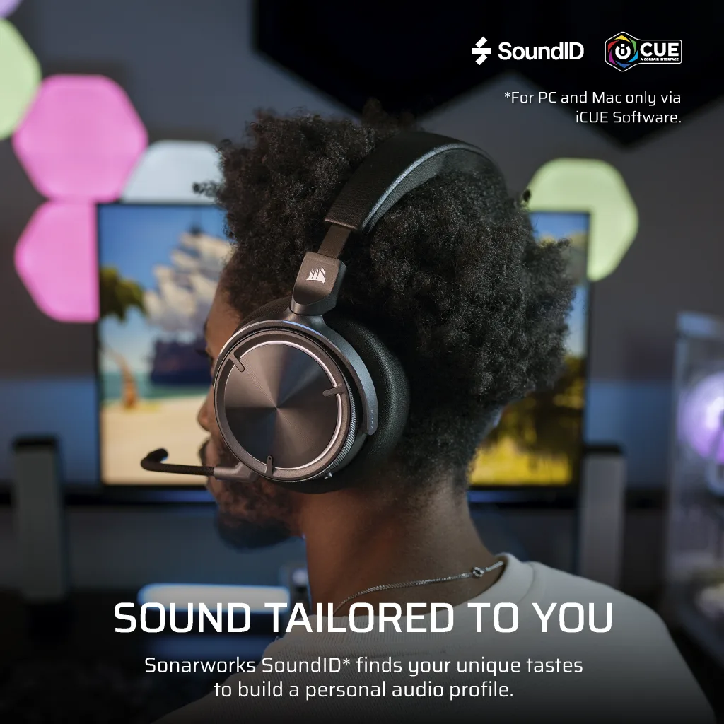 Corsair VIRTUOSO MAX WIRELESS Gaming Headset, Carbon thumbnail 5