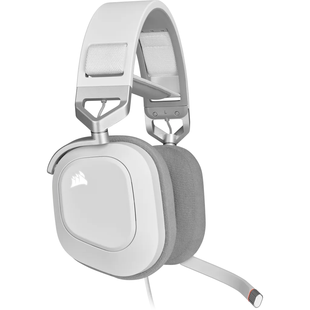 HS80 RGB USB Wired Gaming Headset — White (EU)