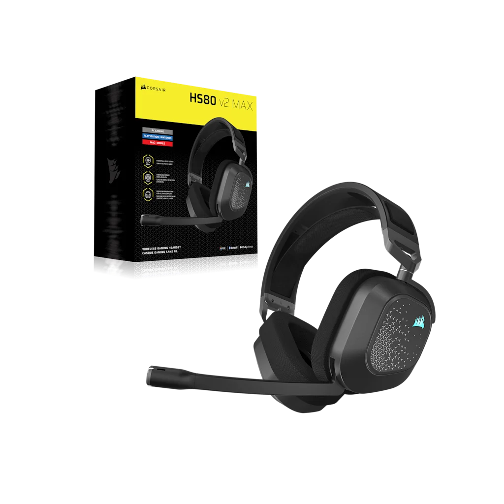 HS80 v2 MAX Wireless Gaming Headset | CORSAIR
