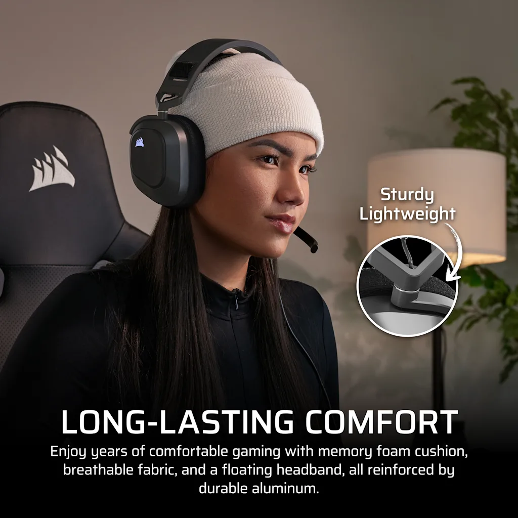 Corsair HS80 MAX Premium Wireless Gaming Headset for Xbox with Spatial Audio thumbnail 5
