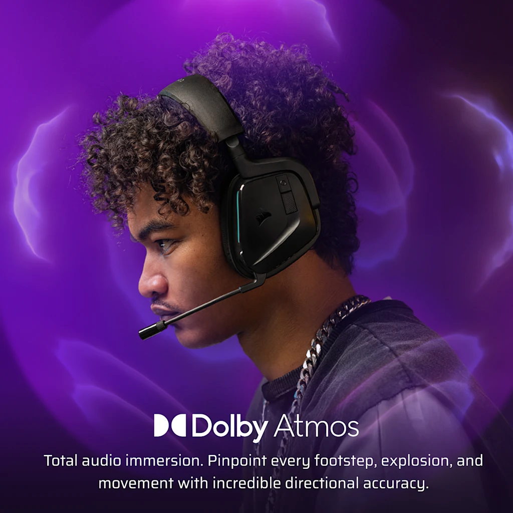 Corsair Void V2 MAX Wireless Gaming Headset For PC, PS5, PS4, Switch, Mobile - Simultaneous 2.4GHz Bluetooth, Dolby Atmos, Sonarworks SoundID, 70Hr Battery, Fast Charging, Clear Microphone - Carbon | Guatemala