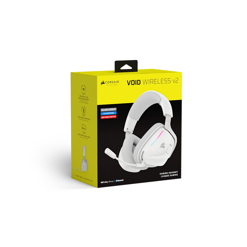 コルセア　VOID WIRELESS V2 WHITE　ゲーミングヘッドセット Amazon.com: Corsair Void v2 Wireless Gaming Headset with