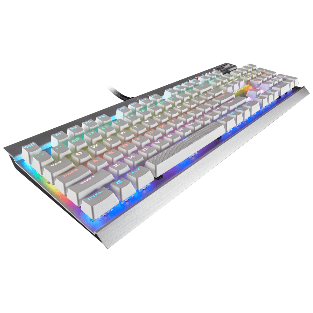 K70 RGB SE RAPIDFIRE Mechanical Gaming Keyboard with White PBT Keycaps ...