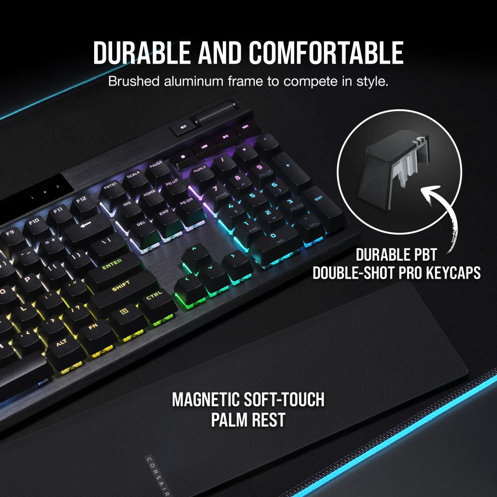 K70 RGB PRO Mechanical Gaming Keyboard with PBT DOUBLE SHOT PRO Keycaps — CHERRY® MX SPEED