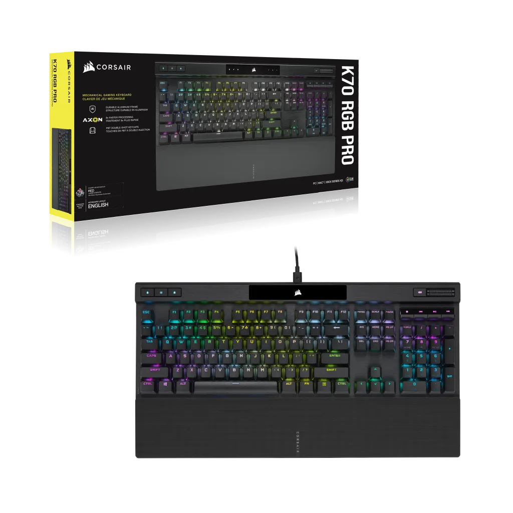 K70 RGB PRO Mechanical Gaming Keyboard with PBT DOUBLE SHOT PRO 
