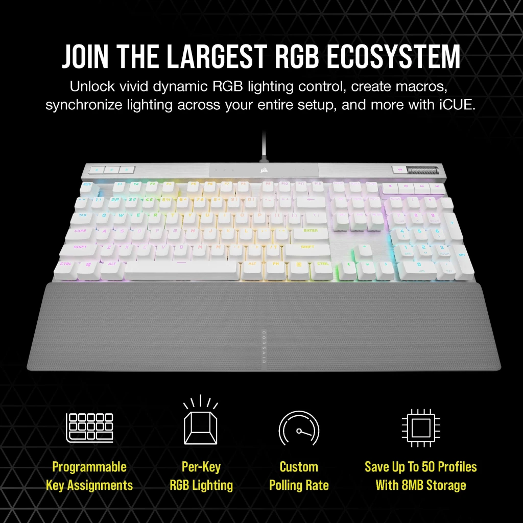 CORSAIR - CORSAIR K70 PRO ゲーミングキーボード/CH-910951A-JP Amazon | Corsair (コルセア) K70 PRO TKL RGB テンキーレス