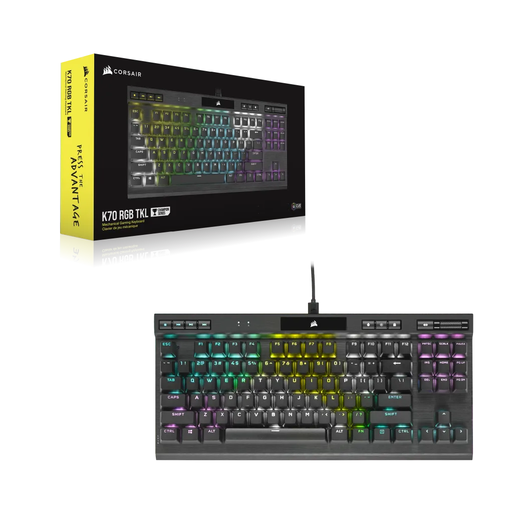 K70 RGB TKL CHAMPION SERIES Mechanical Gaming Keyboard — CHERRY MX Red