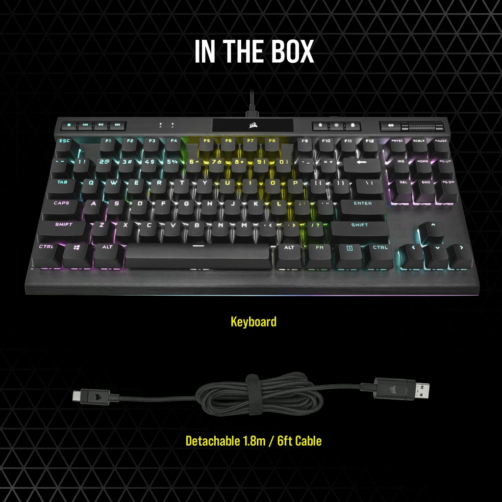 K70 RGB TKL CHAMPION SERIES Optical-Mechanical Gaming Keyboard
