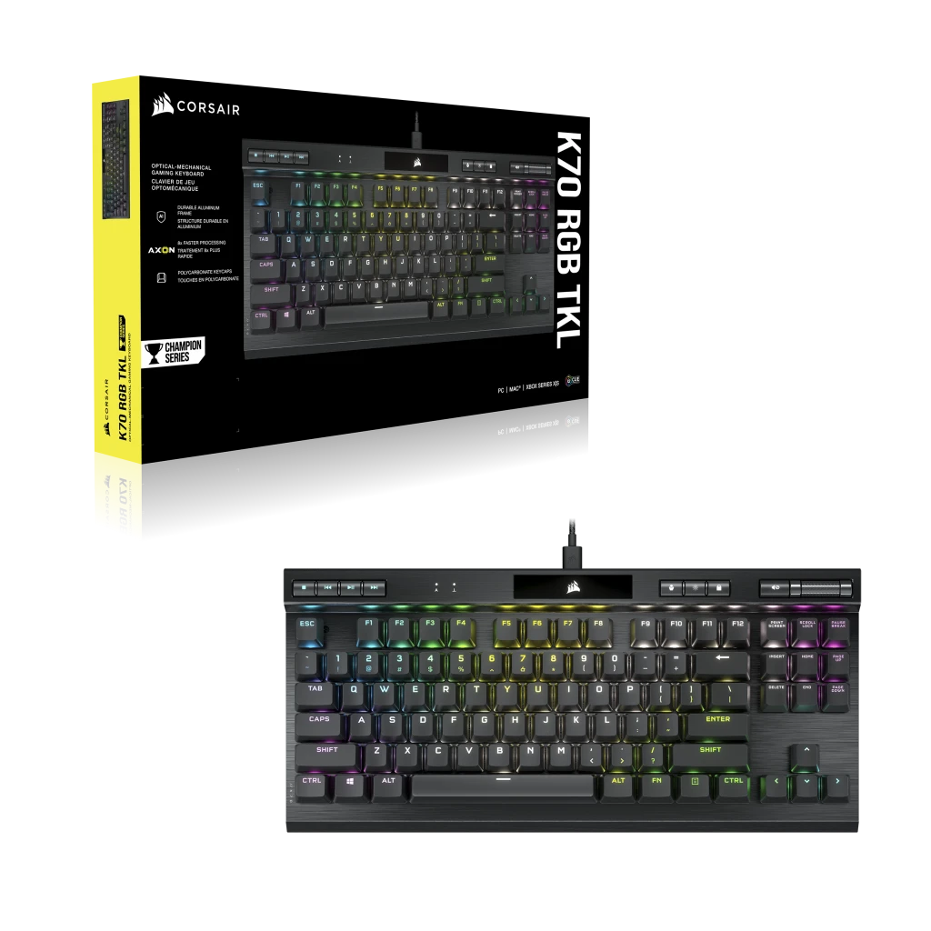 K70 RGB TKL CHAMPION SERIES Optical-Mechanical Gaming Keyboard 