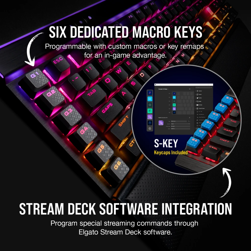 CORSAIR ゲーミングキーボード K95 RGB PLATINUM 日本語 K95 RGB PLATINUM XT Mechanical Gaming Keyboard — CHERRY® MX Blue