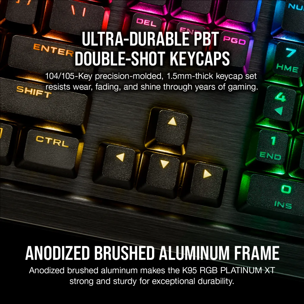 K95 RGB PLATINUM XT Mechanical Gaming Keyboard — CHERRY® MX SPEED (NA Layout)