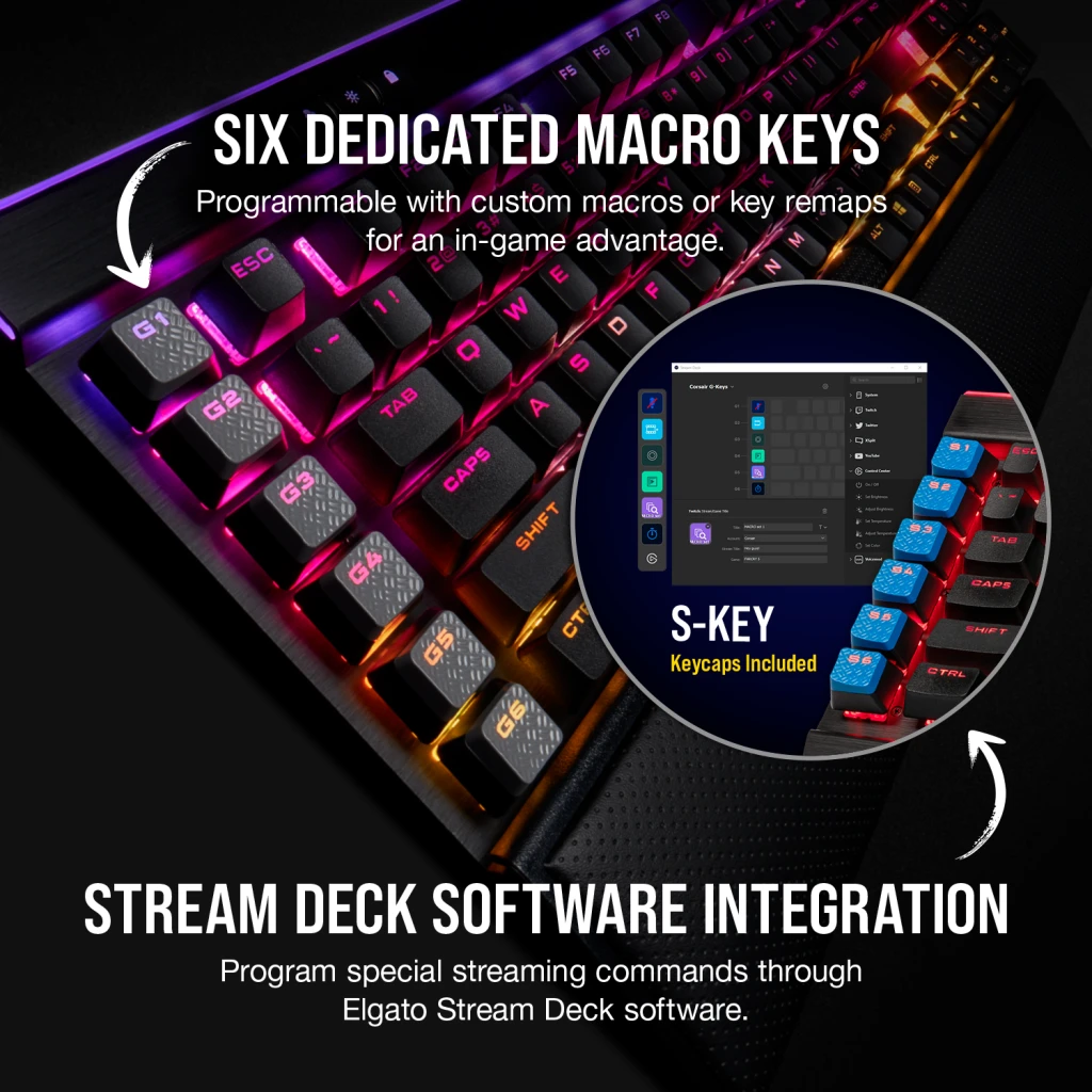 K95 RGB PLATINUM XT Mechanical Gaming Keyboard — CHERRY® MX SPEED (NA Layout)