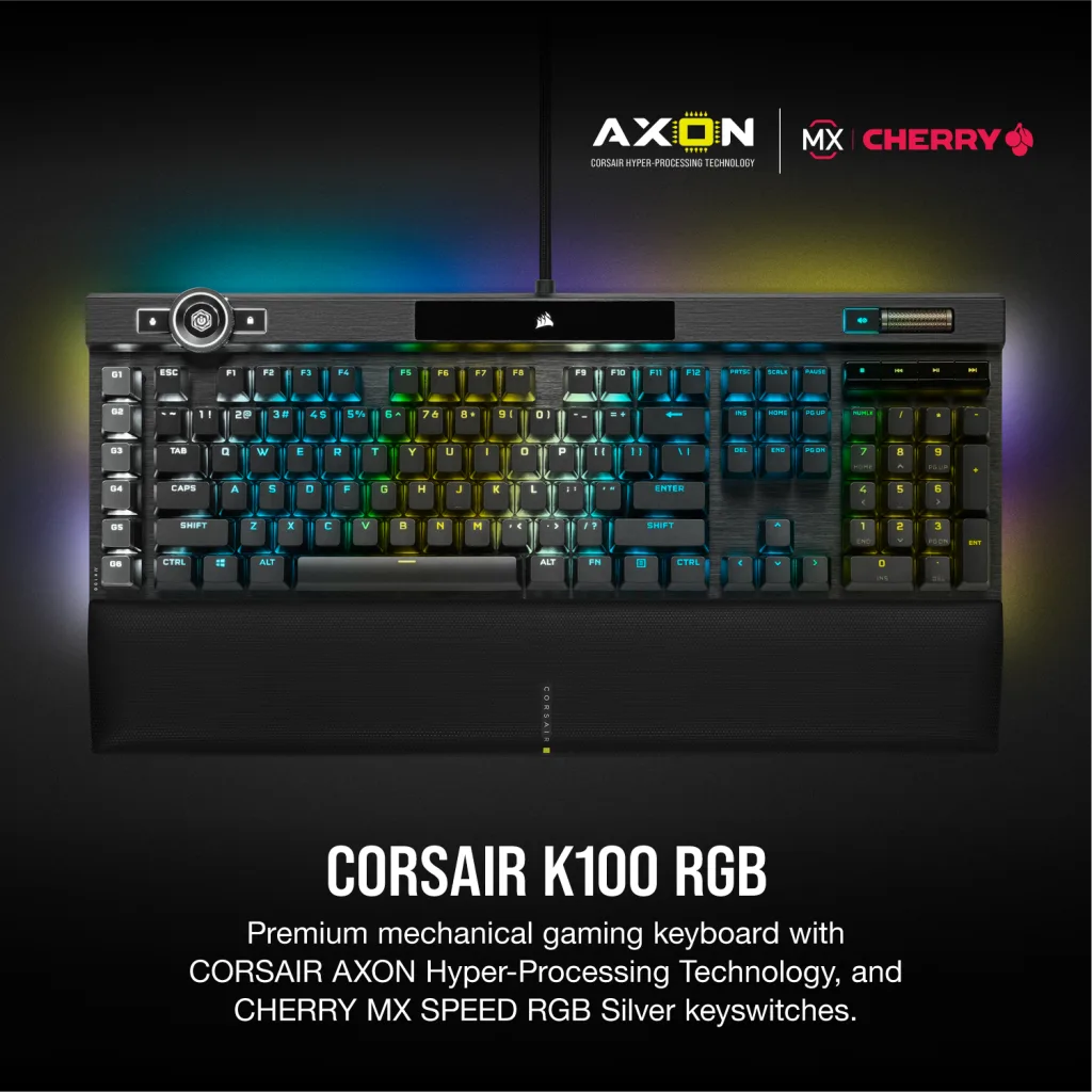ゲーミングキーボード　CORSAIR K100 RGB Amazon | CORSAIR K100 RGB メカニカル ゲーミングキーボード