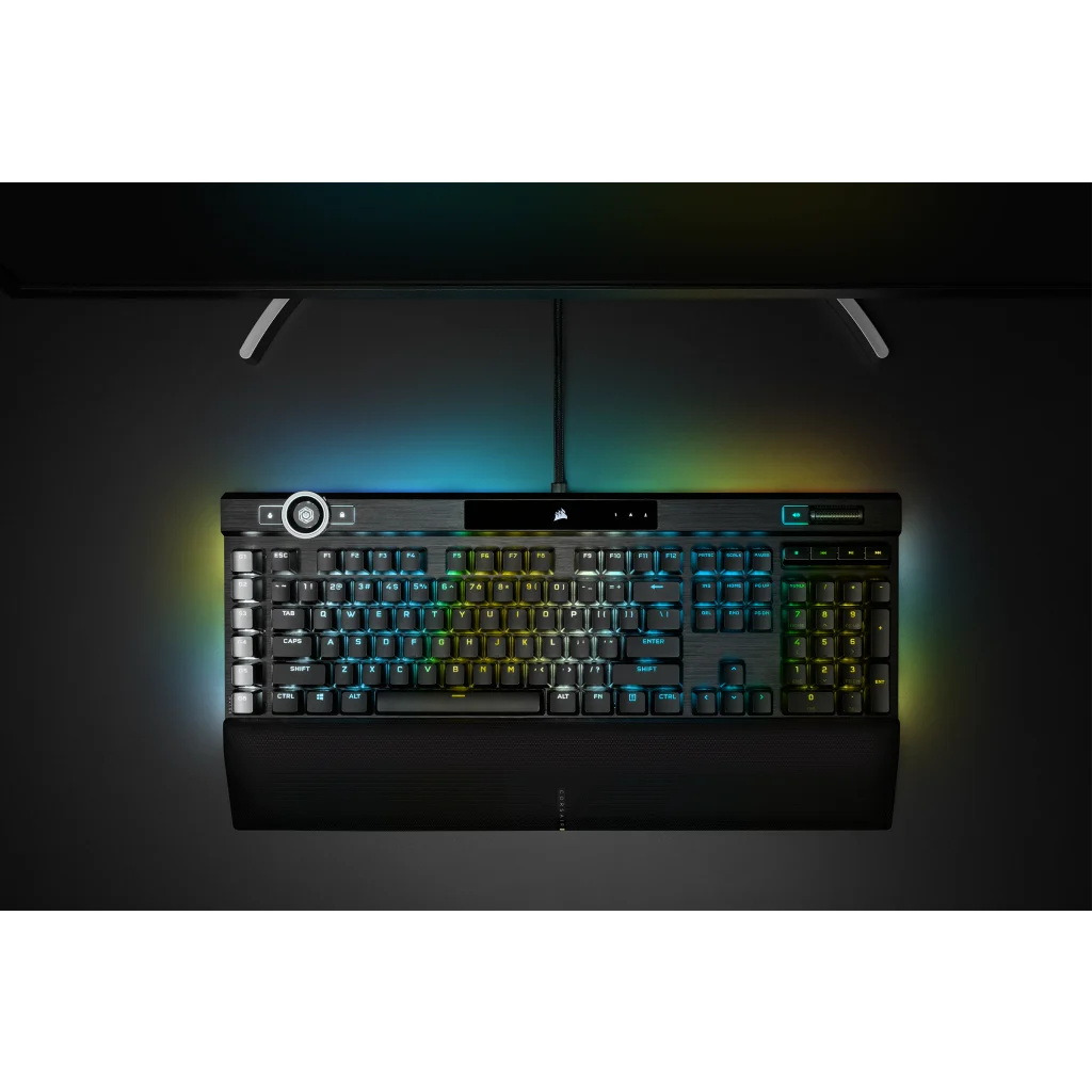 K100 RGB Mechanical Gaming Keyboard — CHERRY® MX Speed — Black (UK)