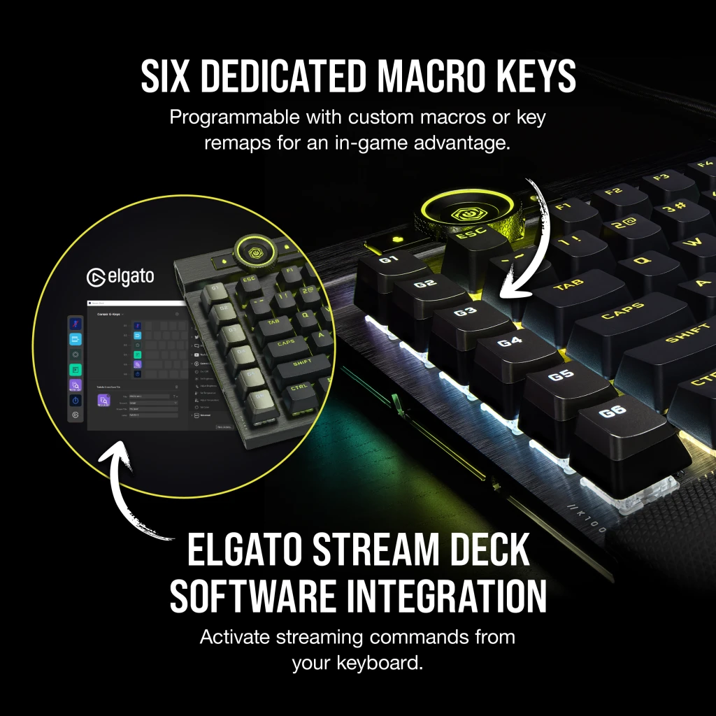 K100 RGB Optical-Mechanical Gaming Keyboard — CORSAIR OPX