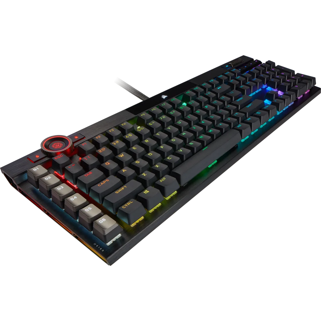 K100 RGB 光学メカニカルゲーミングキーボード — CORSAIR OPX スイッチ