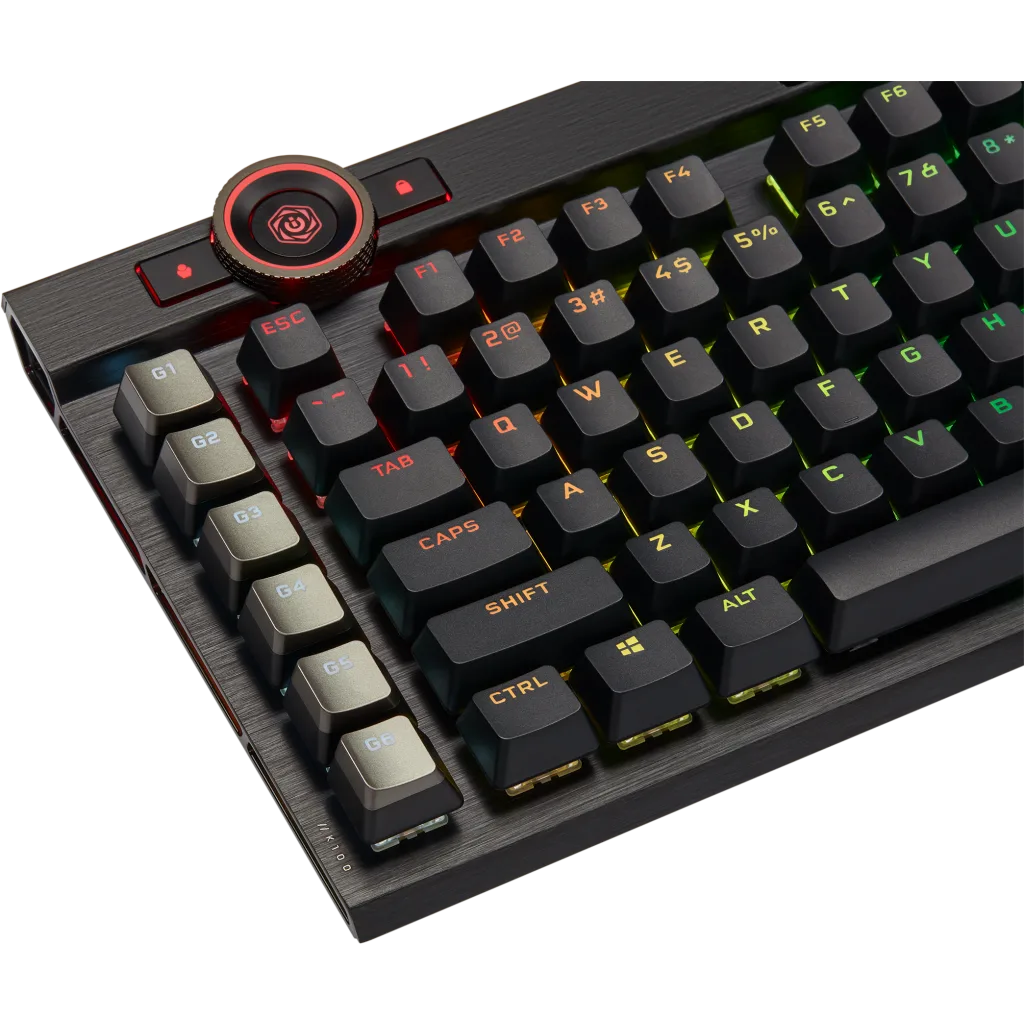 Corsair K100 RGB Wired Gaming Optical-Mechanical OPX Switch