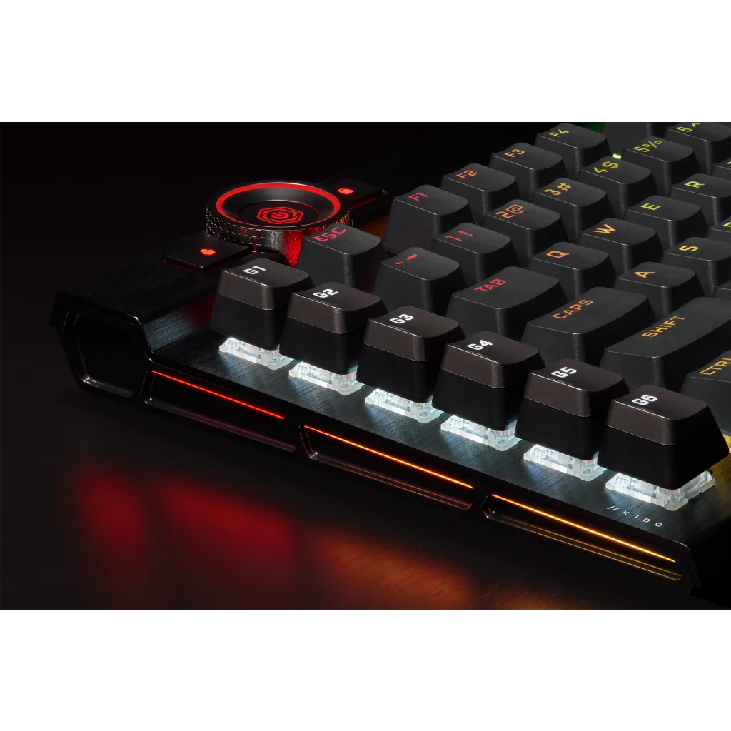K100 RGB Optical-Mechanical Gaming Keyboard — CORSAIR OPX Switch