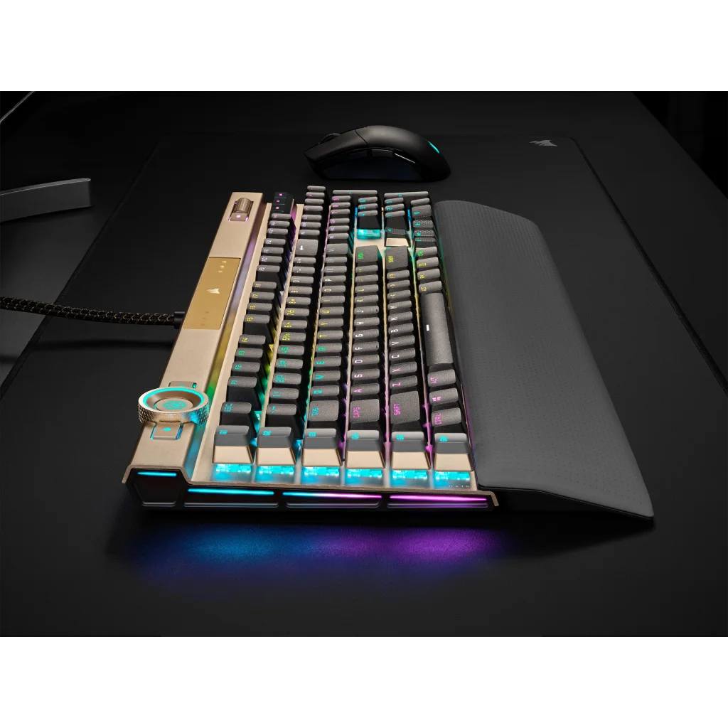 K100 RGB Optical-Mechanical Gaming Keyboard - Midnight Gold