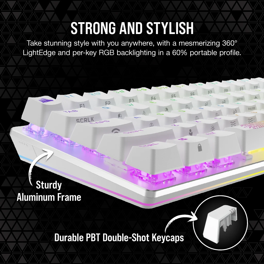 K70 PRO MINI WIRELESS RGB 60% Mechanical Gaming Keyboard, Backlit 