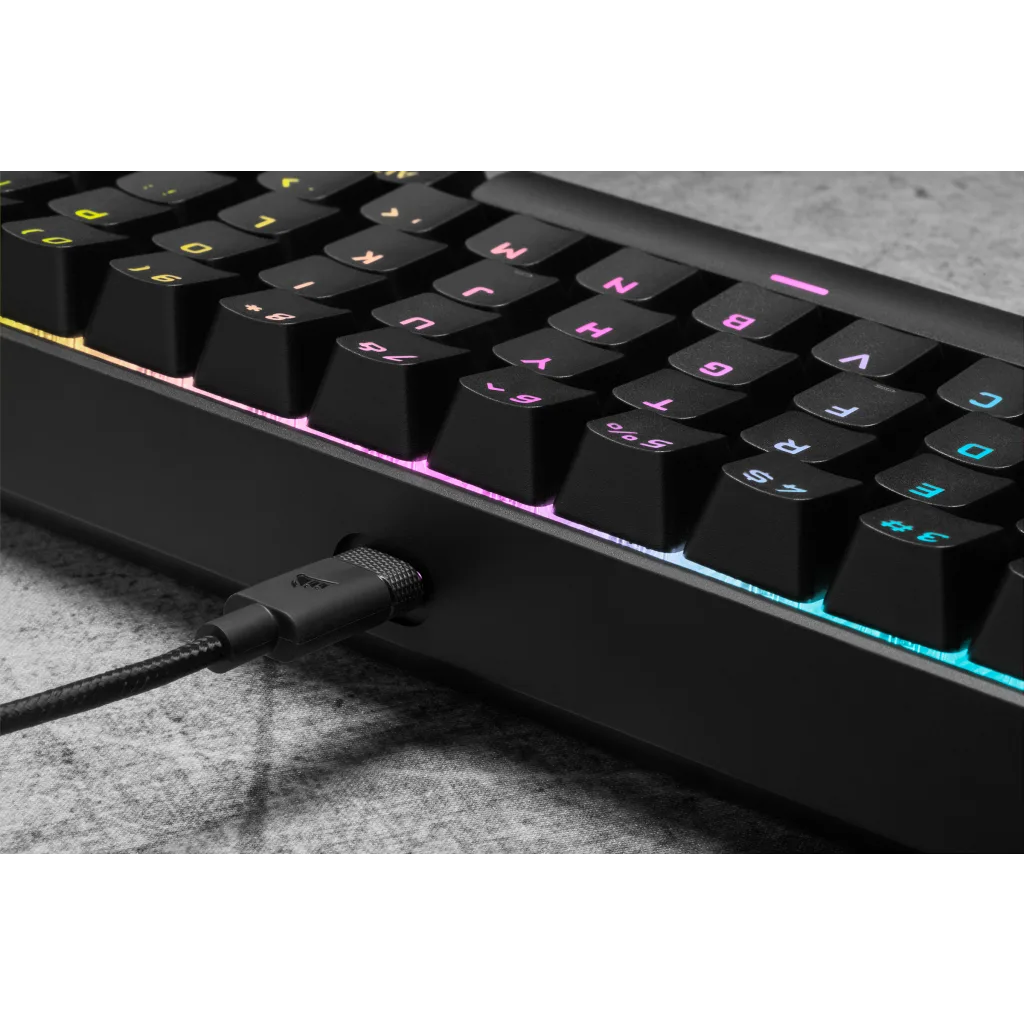 K65 RGB MINI 60% Mechanical Gaming Keyboard — CHERRY MX Brown — Black