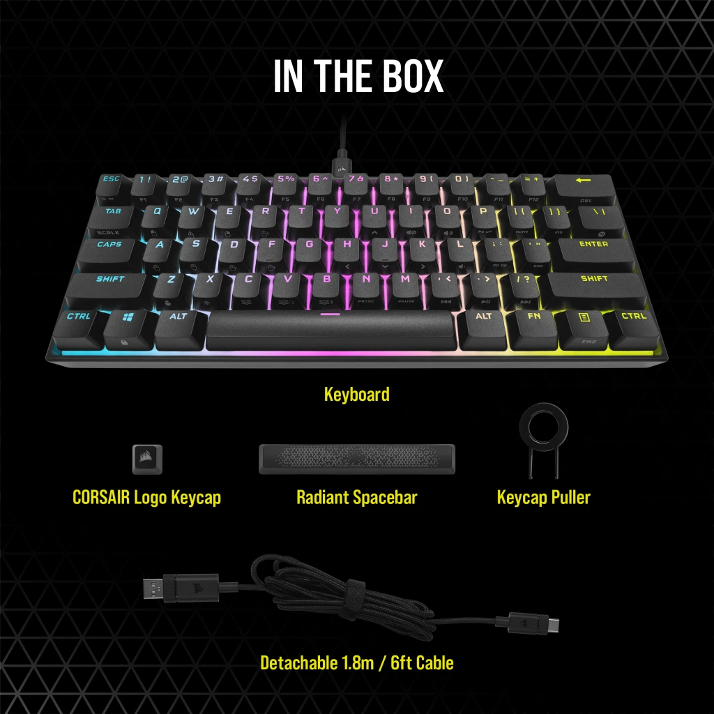 Amazon.co.jp: CORSAIR K65 RGB MINI 60% USB-A メカニカル