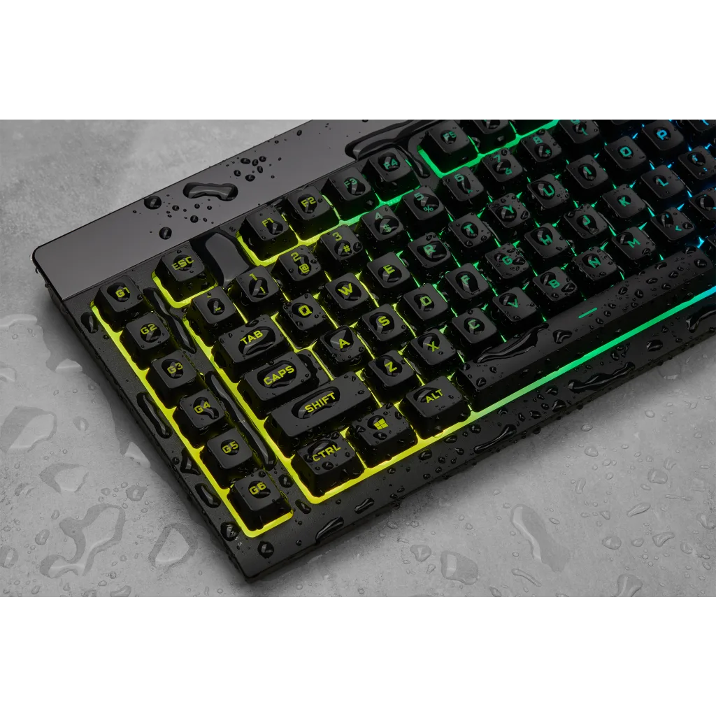 CORSAIR - K55 RGB Pro LITE Full-size Wired Dome Membrane Gaming