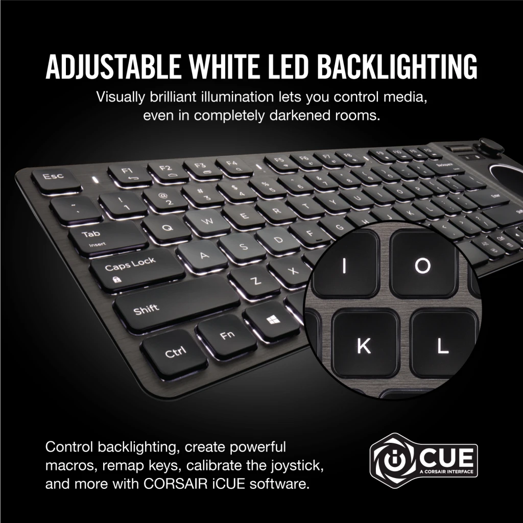 Corsair k83 teclado inalámbrico multimedia hotsell