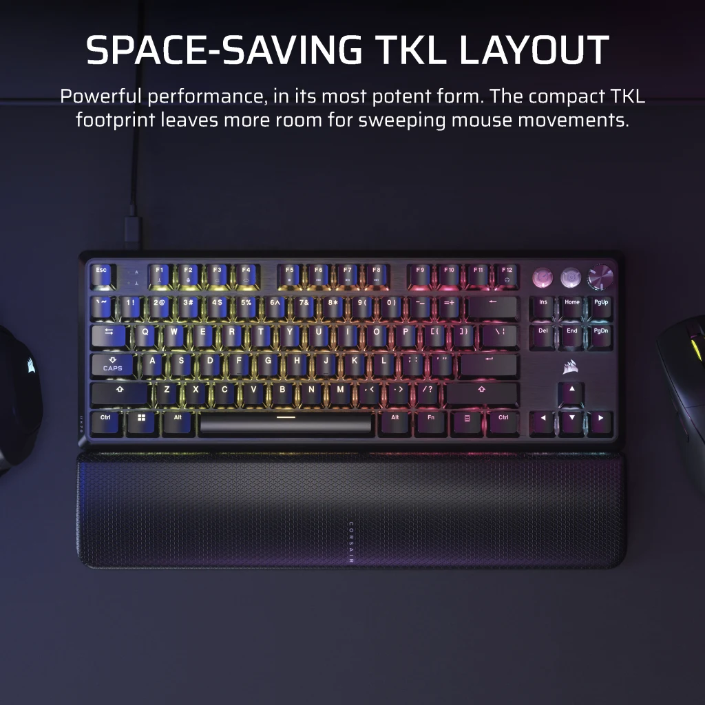 K70 PRO TKL High-Performance Hall Effect Programmable Gaming
