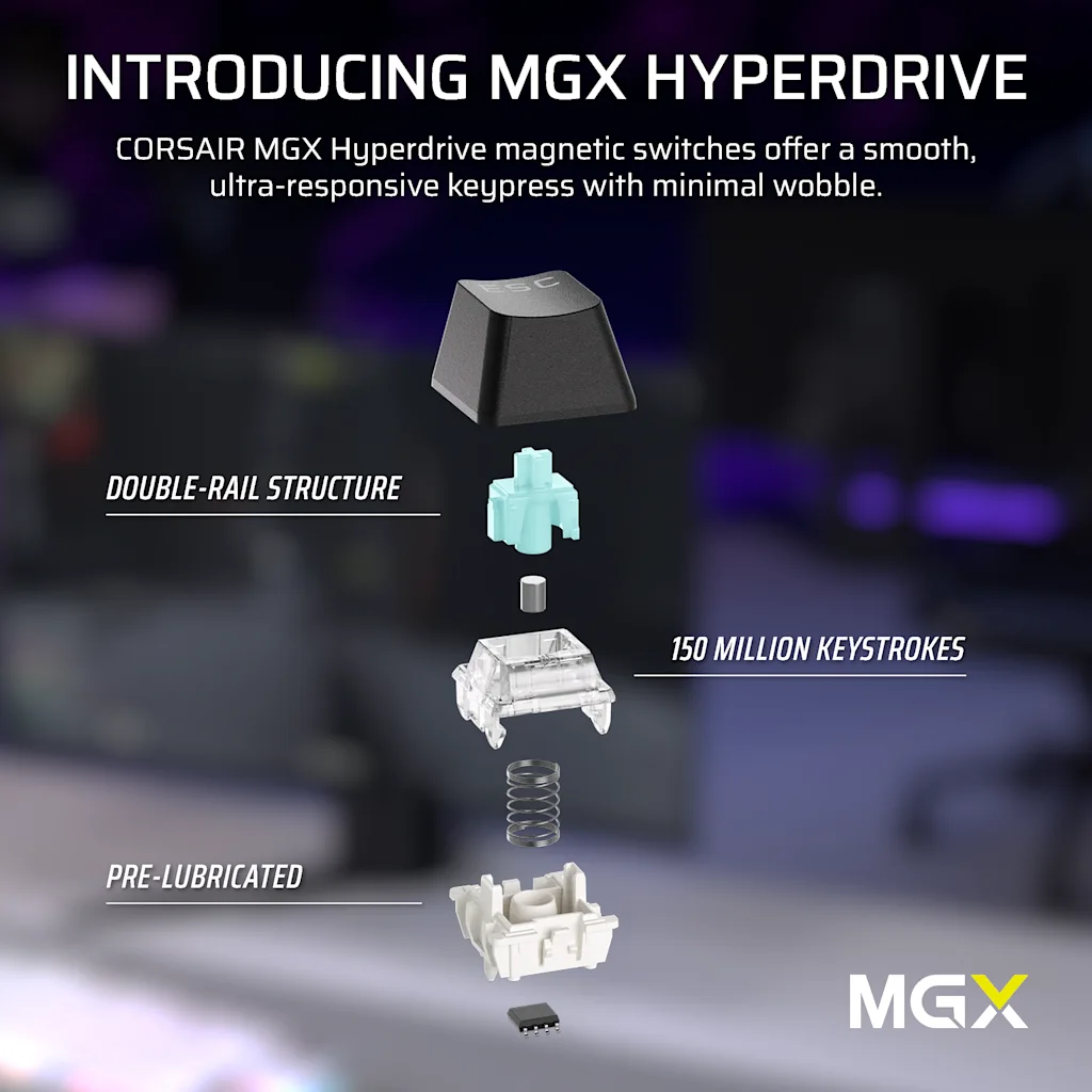 K70 PRO TKL High-Performance Hall Effect Programmable Gaming