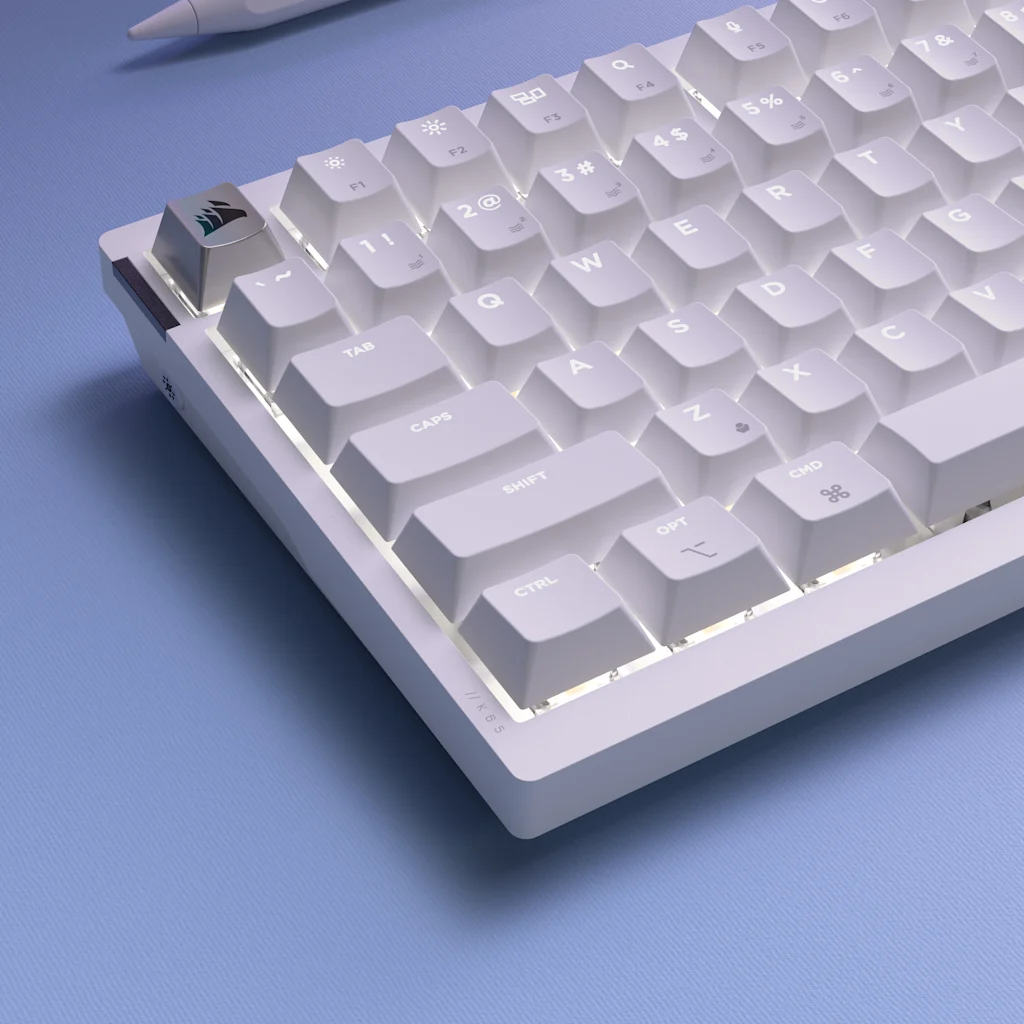 Apple Wireless Keyboard ホワイト K65 PLUS 75% RGB メカニカルゲーミングキーボード、Mac および PC