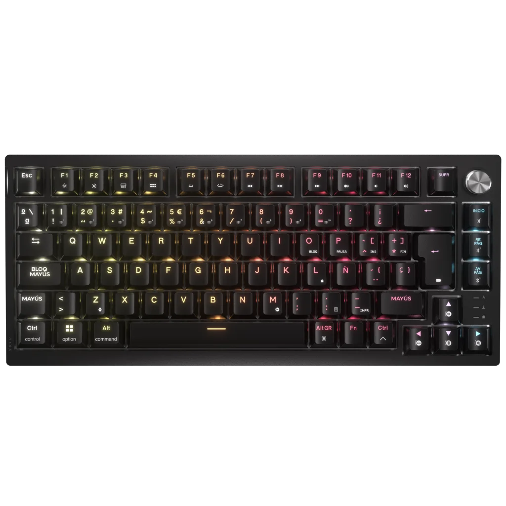 Teclado mecánico para juegos RGB 75 % K65 PLUS WIRELESS TACTILE (ES)