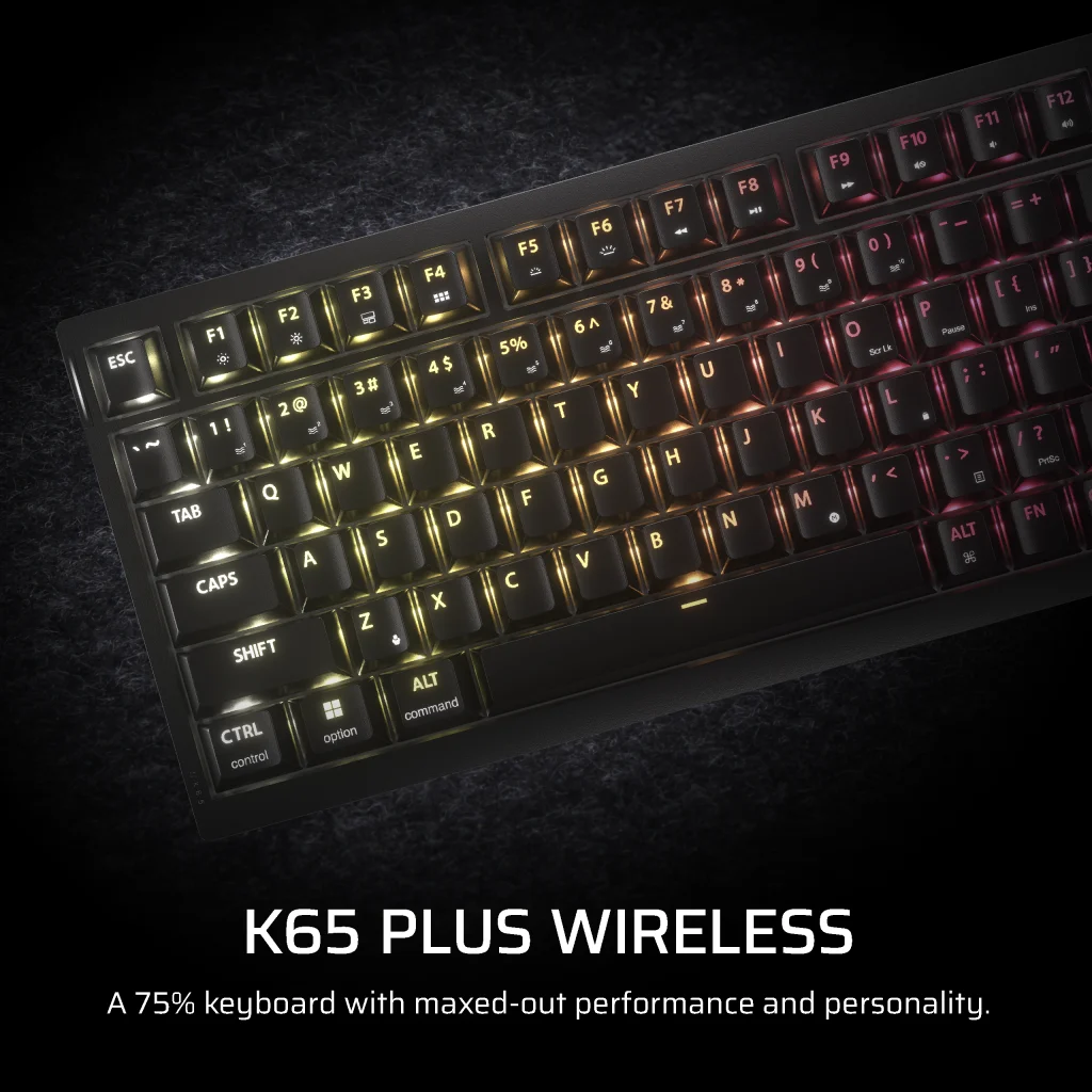CORSAIR K65 PLUS WIRELESS TACTILE 75% RGB メカニカル CORSAIR K65 PLUS WIRELESS TACTILE 75% RGB メカニカル