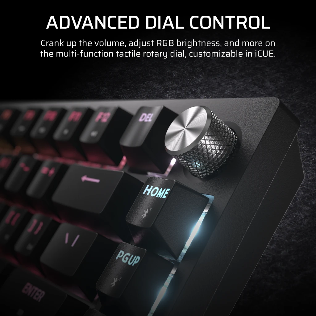 Corsair K65 PLUS WIRELESS TACTILE 75% RGB Mechanical Gaming Keyboard (UK) thumbnail 6