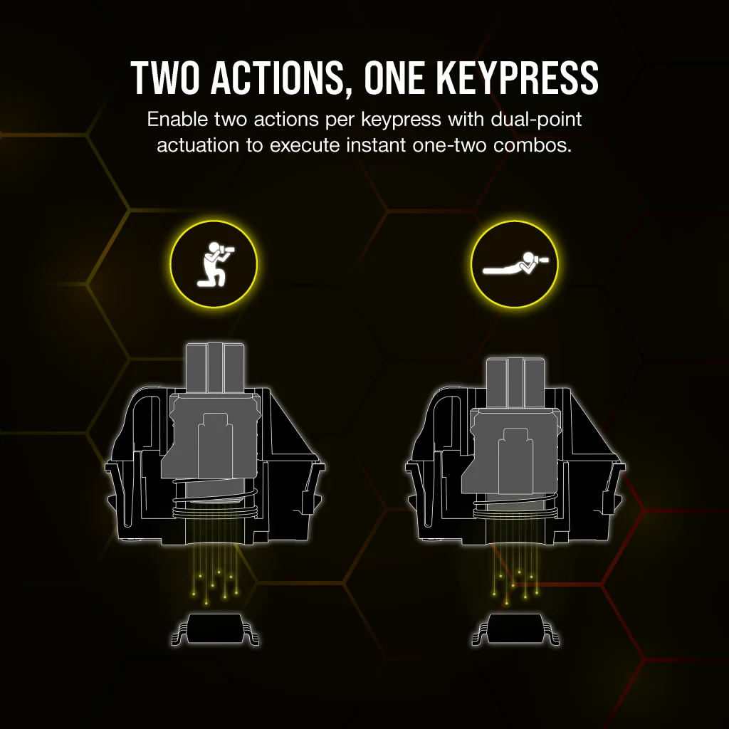 Keyboard MGX K70 Steel CORSAIR Magnetic-Mechanical RGB Adjustable Gaming Grey Switches MAX — —
